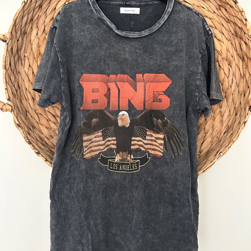 Anine Bing Eagle Logo T-Shirt | Small